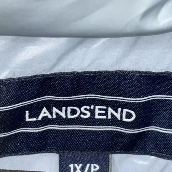 Lands' End Women's Silver Puffer Vest - Picture 5 of 10